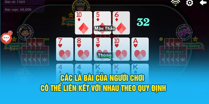 Các lá của khách hàng có thể liên kết với nhau theo quy định