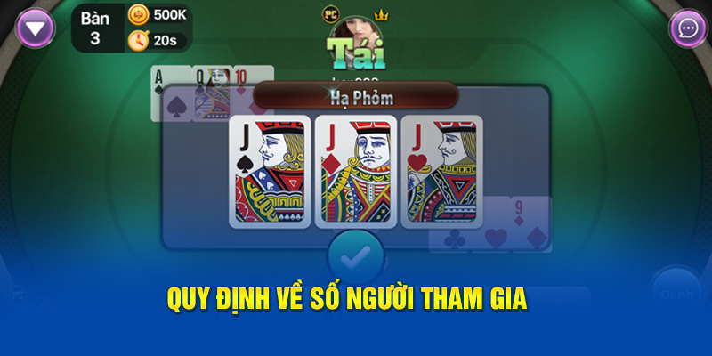 Quy định về số thành viên tham gia 